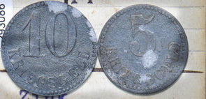 Poland 1917 5/10 Pfennig Swinemunde 293086 combine shipping