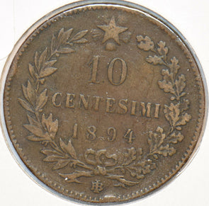 Italy 1894 10 Centesimi 902758 combine shipping