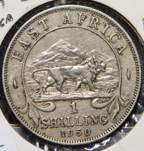 East Africa 1950 Shilling Lion animal  191311 combine shipping