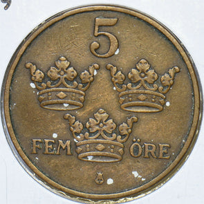 Sweden 1909 5 Ore 197099 combine shipping