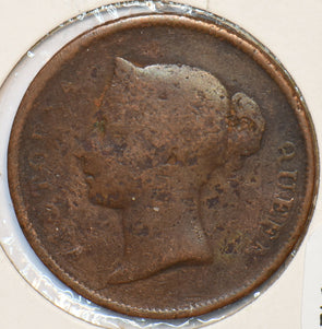 Straits Settlements 1862 Cent India 150942 combine shipping