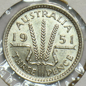 Australia 1951 PL 3 Pence 0 904378 combine shipping