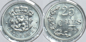 Luxembourg 1963 25 Centimes 153881 combine shipping