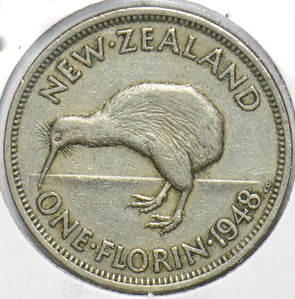 New Zealand 1948 Florin Kiwi animal George VI 902032 combine shipping