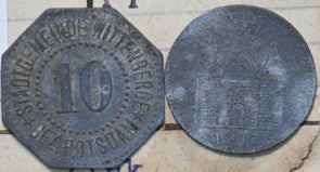 Germany 1917 Wittenberge Bez.potsdam 5,10 Pfennig Zink 292552 combine shipping