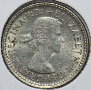 Australia 1956 6 Pence Kangaroo animal Emu 192739 combine shipping