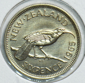 New Zealand 1965 6 Pence Bird animal 197911 combine shipping