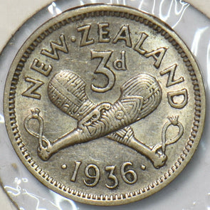 New Zealand 1936 3 Pence 194724 combine shipping