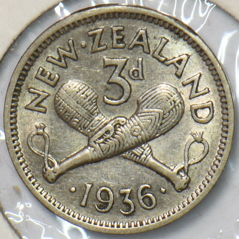 New Zealand 1936 3 Pence 194724 combine shipping