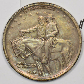 1925 Commemorative Silver Stone mountain. Half Dollar AU U0247