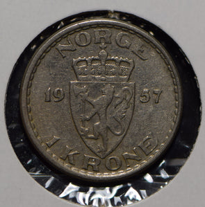 Norway 1957 Krone Lion animal  191110 combine shipping