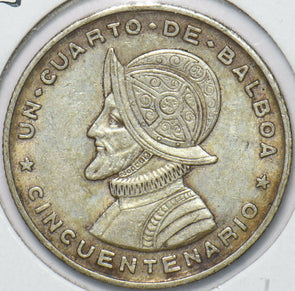 Panama 1953 1/4 Balboa  191793 combine shipping