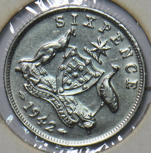 Australia 1942 6 Pence Kangaroo animal 193633 combine shipping