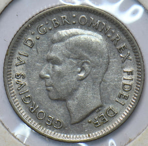 Australia 1951 6 Pence Kangaroo animal Emu 902566 combine shipping