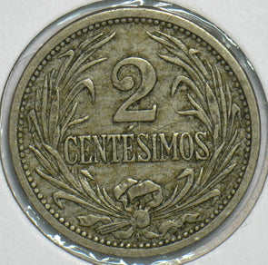 Uruguay 1909 A 2 Centesimos 297961 combine shipping