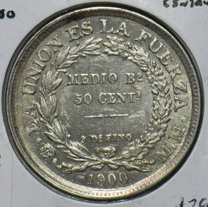 Bolivia 1900 50 Centavos 490780 combine shipping