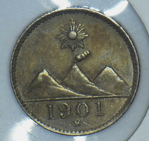 Guatemala 1901 1/4 Real 190778 combine shipping