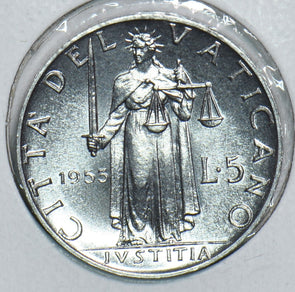 Vatican 1953 5 Lire 198656 combine shipping