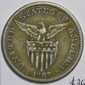 Philippines 1907 Peso 491412 combine shipping