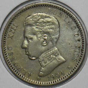 Spain 1904 Peseta 297233 combine shipping