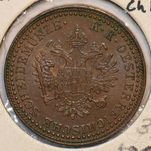 Austria 1851 A 2 Kreuzer Ch BU 490788 combine shipping