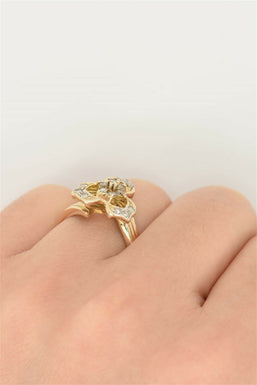 14K Gold Diamond Ring 4g Diamond TCW 0.16ct I VS1 Size 5 RG0114