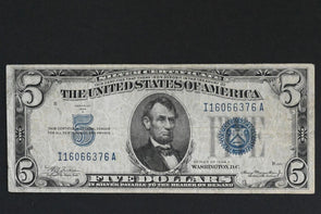 US 1934 A $5 VG-F Silver Certificates RN0063 combine shipping