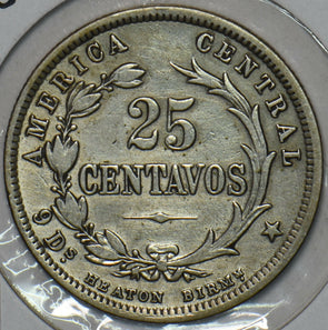 Costa Rica 1895 25 Centavos 297492 combine shipping