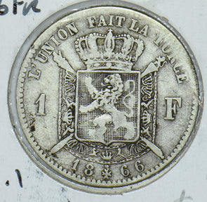 Belgium 1866 1 Franc  290375 combine shipping