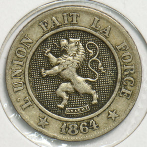 Belgium 1864 10 Centimes 0 197825 combine shipping