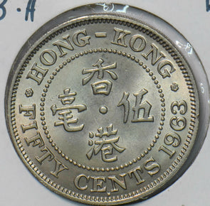 Hong Kong 1963 50 Cents  290504 combine shipping
