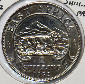 East Africa 1952 Shilling Lion animal Proof E0115 combine shipping