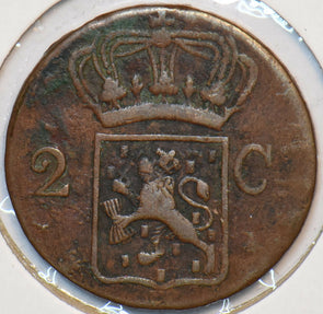 Netherlands East Indies 1834 V 2 Gulden Lion animal 240313 combine shipping