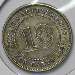 Straits Settlements 1927 10 Cents 193501 combine shipping
