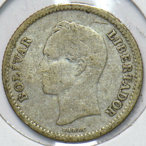 Venezuela 1945 Silver 1/4 Bolivar Horse animal 192106 combine shipping