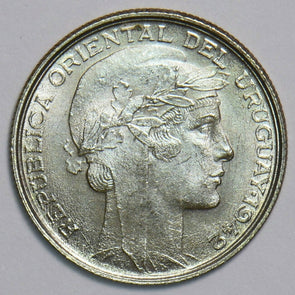 Uruguay 1942 20 Centesimos 491368 combine shipping
