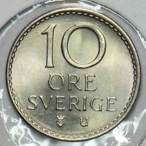 Sweden 1970 10 Ore Gem BU 152759 combine shipping