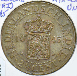 Indonesia 1945 NEI 2.5 Cents  290463 combine shipping