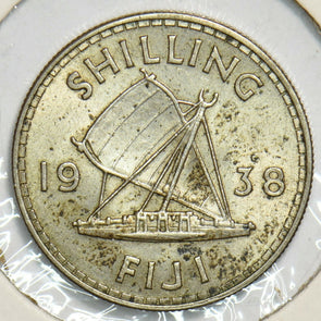 Fiji 1938 Shilling 298531 combine shipping