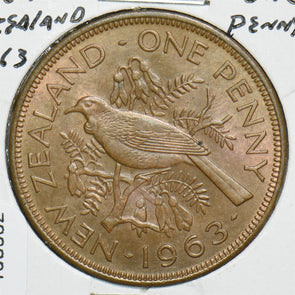 New Zealand 1963 Penny Tui Bird 198932 combine shipping