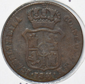 Spain 1841 3 Cuartos Principality of Catalonia 193795 combine shipping