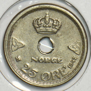Norway 1947 25 Ore 153281 combine shipping