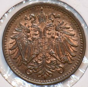 Austria 1895 Heller Eagle animal 151461 combine shipping