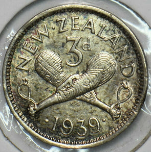 New Zealand 1939 3 Pence 903638 combine shipping
