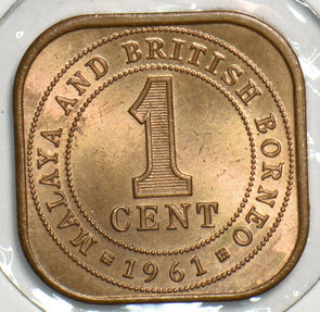 Malaya and British Borneo 1961 Cent 298348 combine shipping