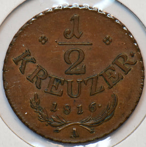Austria 1861 A 1/2 Kreuzer Eagle animal 193404 combine shipping