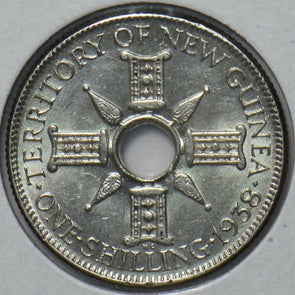 New Guinea 1938 Shilling 294544 combine shipping