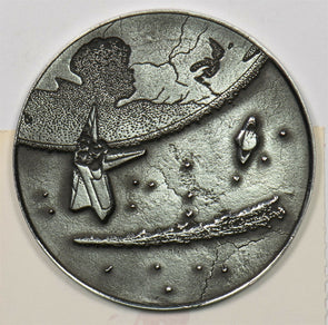 Israel 1979 Meteorite Medallion Comet Halley meteorite Rare! BU0728 combine ship
