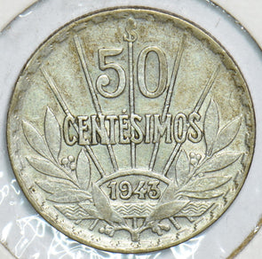 Uruguay 1943 50 Centesimos 240998 combine shipping
