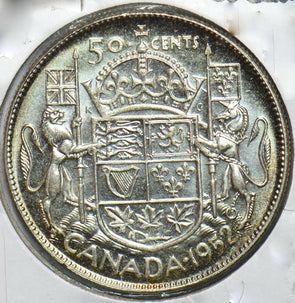 Canada 1952 50 Cents Lion Friggin Unicorn Georgivs VI 192321 combine shipping
